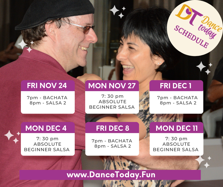 Dance Today Schedule for Dance Lessons